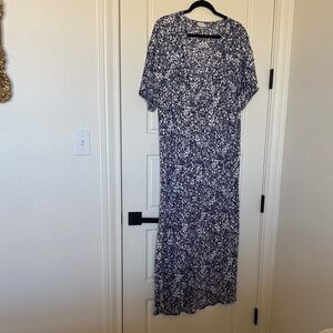 A New Day Blue and White Patterned Maxi Dress